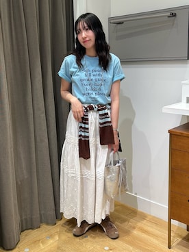 「ROSE BUD（ローズバッド）のアイテム（トップス）」を使った、みゆさん（レディース・160cm）の春コーディネート