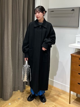 「アイテム（ステンカラーコート）」を使った、みゆさん（レディース・160cm）の秋コーディネート