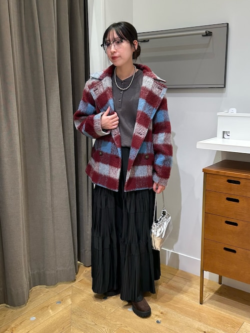 セール】SHAGGY CHECK COAT（その他アウター）｜ROSE BUD（ローズ
