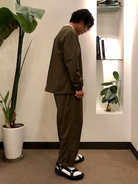 「BURLAP OUTFITTER（バーラップアウトフィッター）のアイテム（ジャケット/アウター）」を使った、NAOYA  USAMIさん（メンズ・170cm）の夏コーディネート