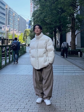 「nike」｜「アイテム（ジャケット/アウター）」を使った、idoさん（メンズ・171cm）の秋コーディネート