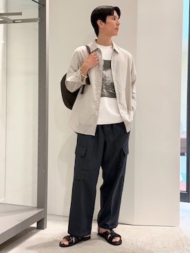 「ABAHOUSE GRAY（アバハウスグレイ）のアイテム」を使った、BJさん（メンズ・178cm）の夏コーディネート