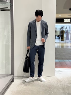 「アイテム（テーラードジャケット）」を使った、BJさん（メンズ・178cm）の秋コーディネート