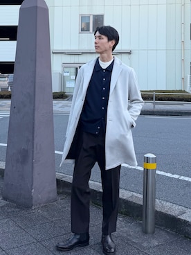 「ABAHOUSE GRAY（アバハウスグレイ）のアイテム」を使った、BJさん（メンズ・178cm）の冬コーディネート