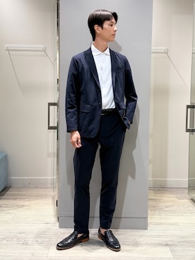「アイテム（セットアップ）」を使った、BJさん（メンズ・178cm）の夏コーディネート