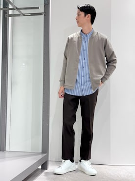 「アイテム（ブルゾン）」を使った、BJさん（メンズ・178cm）の秋コーディネート