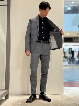 「アイテム（セットアップ）」を使った、BJさん（メンズ・178cm）の夏コーディネート