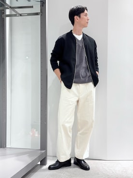 「ABAHOUSE GRAY（アバハウスグレイ）のアイテム（ブルゾン）」を使った、BJさん（メンズ・178cm）の秋コーディネート