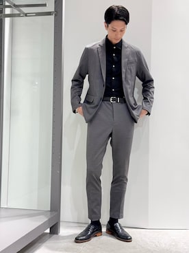 「アイテム（セットアップ）」を使った、BJさん（メンズ・178cm）の秋コーディネート