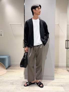 「ABAHOUSE GRAY（アバハウスグレイ）のアイテム」を使った、BJさん（メンズ・178cm）の夏コーディネート
