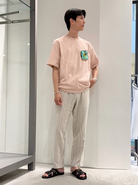 「ABAHOUSE GRAY（アバハウスグレイ）のアイテム」を使った、BJさん（メンズ・178cm）の夏コーディネート
