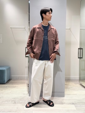 「ABAHOUSE GRAY（アバハウスグレイ）のアイテム」を使った、BJさん（メンズ・178cm）の夏コーディネート