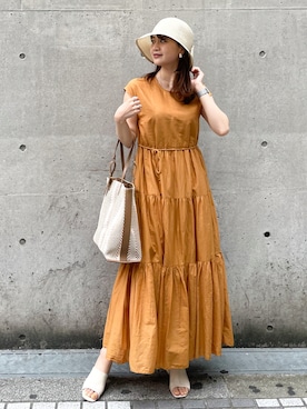 ワンピース ドレス イエロー系 を使った人気ファッションコーディネート Wear