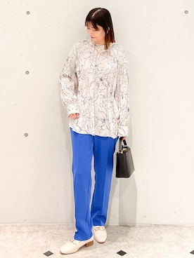 「ほめられ本命コーデ」｜「アイテム（スラックス）」を使った、MAMIさん（レディース・156cm）の冬コーディネート