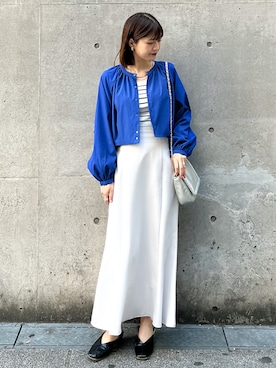 「春服デビュー宣言」｜「アイテム（タンクトップ）」を使った、MAMIさん（レディース・156cm）の春コーディネート