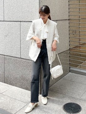 「ツイード」｜MAMIさん（レディース・156cm）の秋コーディネート