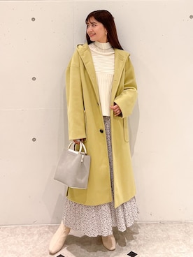 「マイベストコーデ2022」｜「アイテム（その他アウター）」を使った、MAMIさん（レディース・156cm）の冬コーディネート