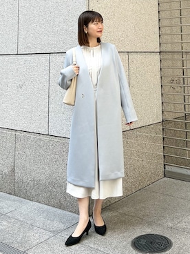 「春服デビュー宣言」｜「アイテム（その他アウター）」を使った、MAMIさん（レディース・156cm）の春コーディネート