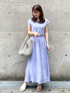 ワンピース ドレス ブルー系 を使った人気ファッションコーディネート Wear