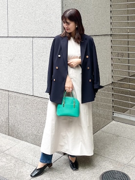 「バブーシュ」｜「アイテム（ジャケット/アウター）」を使った、MAMIさん（レディース・156cm）の春コーディネート