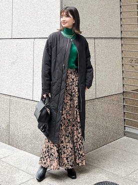 「マイベストコーデ2022」｜「アイテム（その他アウター）」を使った、MAMIさん（レディース・156cm）の冬コーディネート