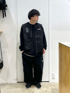 「XLARGE（エクストララージ）のアイテム（その他アウター）」を使った、目黒 健伸さん（メンズ・170cm）の夏コーディネート
