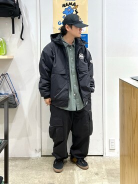 「XLARGE（エクストララージ）のアイテム（ナイロンジャケット）」を使った、目黒 健伸さん（メンズ・170cm）の秋コーディネート