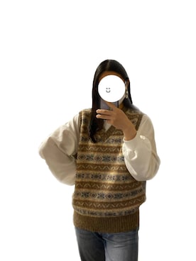 「アイテム（イヤリング）」を使った、🎞さん（レディース・158cm・10代）の秋コーディネート