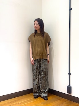 「URBAN RESEARCH（アーバンリサーチ）のアイテム（ローファー）」を使った、suzukoさん（レディース・152cm）の夏コーディネート