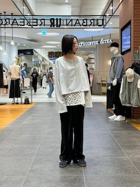 「URBAN RESEARCH（アーバンリサーチ）の2wayコードレースベスト（ベスト）」を使った、suzukoさん（レディース・152cm）の秋コーディネート
