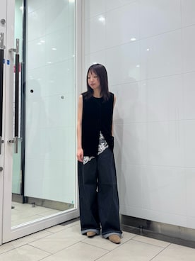 「URBAN RESEARCH（アーバンリサーチ）のアイテム（ベスト）」を使った、suzukoさん（レディース・152cm）の秋コーディネート