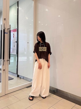 「URBANRESEARCH」｜「アイテム（アクセサリー）」を使った、suzukoさん（レディース・152cm）の夏コーディネート
