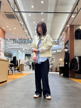 「URBAN RESEARCH（アーバンリサーチ）のアイテム（ブルゾン）」を使った、suzukoさん（レディース・152cm）の春コーディネート