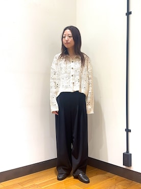 「URBAN RESEARCH（アーバンリサーチ）のアイテム（ローファー）」を使った、suzukoさん（レディース・152cm）の夏コーディネート