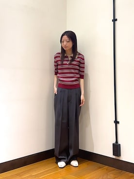 「アイテム（トップス）」を使った、suzukoさん（レディース・152cm）の春コーディネート