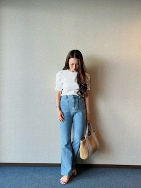 「アイテム（パンツ）」を使った、me11coさん（レディース・164cm）の秋コーディネート