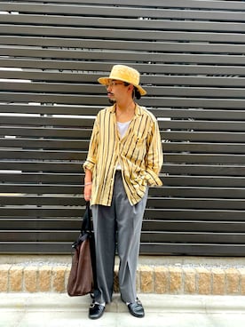 「SUBLIME（サブライム）のアイテム（帽子）」を使った、Masakiさん（メンズ・163cm）の夏コーディネート