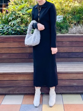 「ファッションを楽しもう」｜「アイテム（ワンピース/ドレス）」を使った、Raycassin_officialさん（レディース・169cm）の秋コーディネート