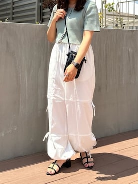 「RAY CASSIN（レイカズン）のアイテム（その他）」を使った、Raycassin_officialさん（レディース・155cm）の夏コーディネート