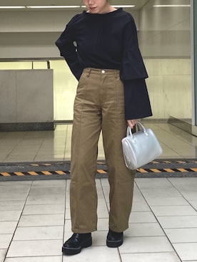 「春服デビュー宣言」｜「アイテム（バッグ）」を使った、Raycassin_officialさん（レディース・152cm）の春コーディネート