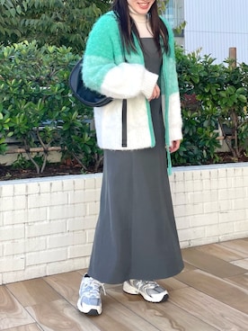 「タートルネック」｜「アイテム（ワンピース）」を使った、Raycassin_officialさん（レディース・166cm）の秋コーディネート