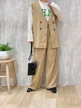 「frames RAY CASSIN（フレームスレイカズン）のアイテム」を使った、Raycassin_officialさん（レディース・161cm）の春コーディネート