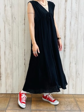 「アツいコーデ全部見せ」｜「アイテム（ワンピース/ドレス）」を使った、Raycassin_officialさん（レディース・155cm）の夏コーディネート