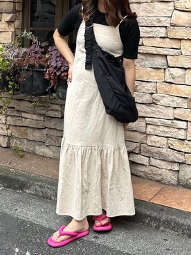 「RAY CASSIN（レイカズン）のアイテム（その他）」を使った、Raycassin_officialさん（レディース・155cm）の夏コーディネート