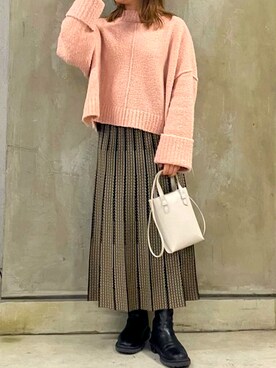「服とコスメでなりたい自分に」｜Raycassin_officialさん（レディース・155cm）の冬コーディネート