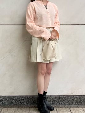 「ほめられ本命コーデ」｜「アイテム（ワンピース/ドレス）」を使った、Raycassin_officialさん（レディース・155cm）の冬コーディネート
