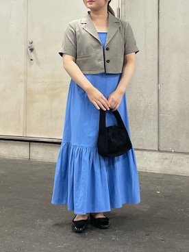 「RAY CASSIN（レイカズン）のアイテム（テーラードジャケット）」を使った、Raycassin_officialさん（レディース・155cm）の夏コーディネート