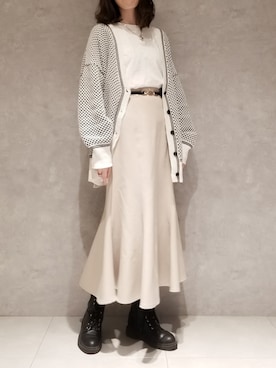 「RAY CASSIN（レイカズン）のアイテム（アクセサリー）」を使った、Raycassin_officialさん（レディース・155cm）の冬コーディネート