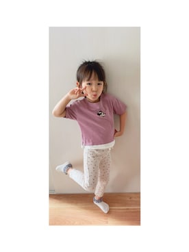 「SHOO・LA・RUE（シューラルー）のアイテム」を使った、SHeさん（キッズ・100cm）の秋コーディネート