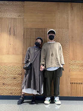 「chanel」｜「アイテム（キャップ）」を使った、ht0ytさん（レディース・155cm）の冬コーディネート
